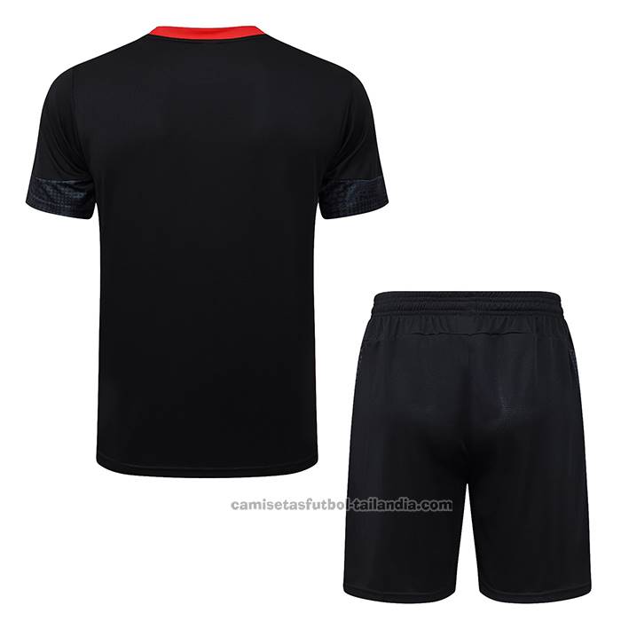 Chandal del AC Milan Manga Corta 25/26 Negro - Pantalon Corto